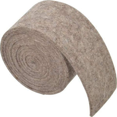 Made in USA - 1/8 Inch Thick x 2 Inch Wide x 5 Ft. Long, Felt Stripping - Gray, Plain Backing - Americas Tooling