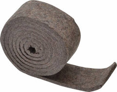 Made in USA - 1/4 Inch Thick x 2 Inch Wide x 5 Ft. Long, Felt Stripping - Gray, Plain Backing - Americas Tooling