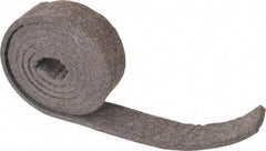 Made in USA - 1/4 Inch Thick x 1-1/2 Inch Wide x 5 Ft. Long, Felt Stripping - Gray, Plain Backing - Americas Tooling