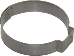 Oetiker - 27 to 30.1mm, 1-Ear Clamp - 1-3/16" Noml Size, 10mm Inner Width, 7mm Wide x 0.6mm Thick, Stainless Steel - Americas Tooling