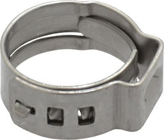 Oetiker - Stepless Ear Clamp - 35/64" Noml Size, 8mm Inner Width, 7mm Wide x 0.6mm Thick, Stainless Steel - Americas Tooling