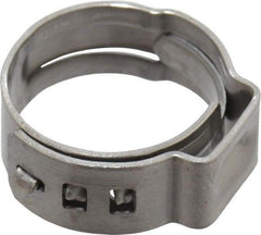 Oetiker - Stepless Ear Clamp - 9/16" Noml Size, 8mm Inner Width, 7mm Wide x 0.6mm Thick, Stainless Steel - Americas Tooling