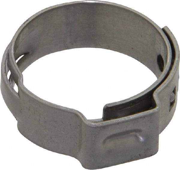 Oetiker - Stepless Ear Clamp - 11/16" Noml Size, 8mm Inner Width, 7mm Wide x 0.6mm Thick, Stainless Steel - Americas Tooling