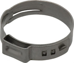 Oetiker - Stepless Ear Clamp - 1" Noml Size, 10mm Inner Width, 7mm Wide x 0.6mm Thick, Stainless Steel - Americas Tooling