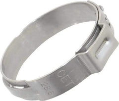 Oetiker - Stepless Ear Clamp - 1-1/8" Noml Size, 10mm Inner Width, 7mm Wide x 0.6mm Thick, Stainless Steel - Americas Tooling