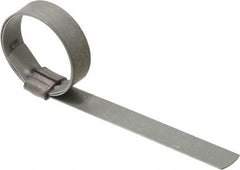 IDEAL TRIDON - 1-1/4" ID Galvanized Steel Preformed J-Type Clamp - 1/2" Wide, 0.03" Thick - Americas Tooling