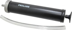 PRO-LUBE - Oil Lubrication Aluminum Suction Gun - For 16 oz Container, Use with Non-Corrosive Liquids - Americas Tooling