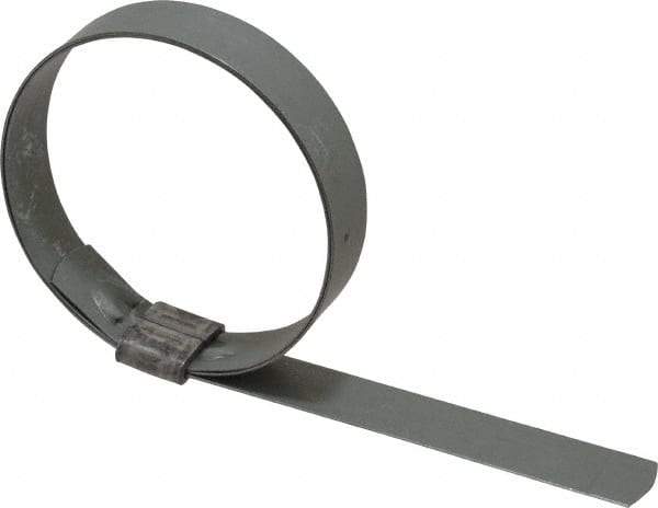 IDEAL TRIDON - 2-1/2" ID, Galvanized Steel Preformed J-Type Clamp - 5/8" Wide x 0.03" Thick - Americas Tooling