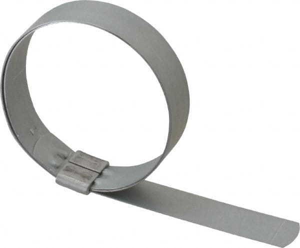 IDEAL TRIDON - 2-3/4" ID, Galvanized Steel Preformed J-Type Clamp - 3/4" Wide x 0.03" Thick - Americas Tooling