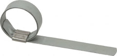 IDEAL TRIDON - 1-1/4" ID Galvanized Steel Preformed Center Punch Clamp - 5/8" Wide, 0.025" Thick - Americas Tooling