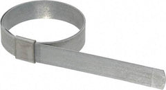 IDEAL TRIDON - 2" ID Galvanized Steel Preformed Center Punch Clamp - 5/8" Wide, 0.025" Thick - Americas Tooling