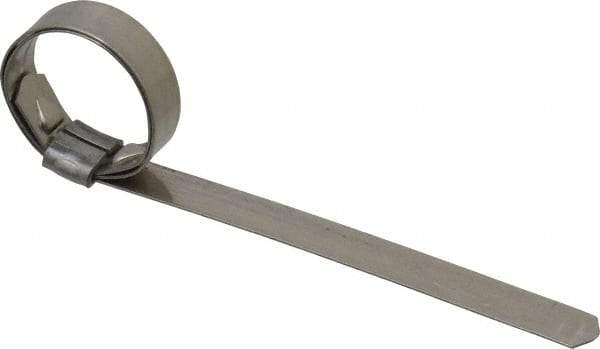 IDEAL TRIDON - 13/16" ID, Grade 201, Stainless Steel Preformed J-Type Clamp - 3/8" Wide x 0.025" Thick - Americas Tooling