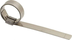 IDEAL TRIDON - 1" ID, Grade 201, Stainless Steel Preformed J-Type Clamp - 1/2" Wide x 0.03" Thick - Americas Tooling