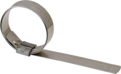 IDEAL TRIDON - 1-3/4" ID, Grade 201, Stainless Steel Preformed J-Type Clamp - 5/8" Wide x 0.03" Thick - Americas Tooling