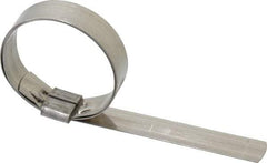 IDEAL TRIDON - 2" ID, Grade 201, Stainless Steel Preformed J-Type Clamp - 5/8" Wide x 0.03" Thick - Americas Tooling