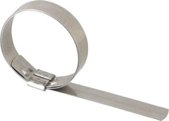 IDEAL TRIDON - 2-1/4" ID, Grade 201, Stainless Steel Preformed J-Type Clamp - 5/8" Wide x 0.03" Thick - Americas Tooling