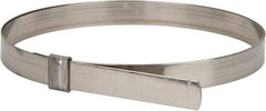 IDEAL TRIDON - 7" ID, Grade 201, Stainless Steel Preformed J-Type Clamp - 3/4" Wide x 0.03" Thick - Americas Tooling