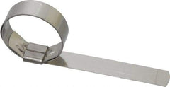 IDEAL TRIDON - 1-1/2" ID, Grade 201, Stainless Steel Preformed Center Punch Type Clamp - 5/8" Wide x 0.025" Thick - Americas Tooling