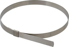 IDEAL TRIDON - 7" ID, Grade 201, Stainless Steel Preformed Center Punch Type Clamp - 5/8" Wide x 0.025" Thick - Americas Tooling