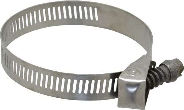 IDEAL TRIDON - SAE Size 36, 1 to 2-3/4" Diam, Stainless Steel Quick Release Worm Drive Clamp - 1/2" Wide, Material Grade 301, Series 550 - Americas Tooling