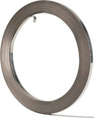 IDEAL TRIDON - Grade 201, Stainless Steel Banding Strap Roll - 3/8" Wide x 0.025" Thick - Americas Tooling