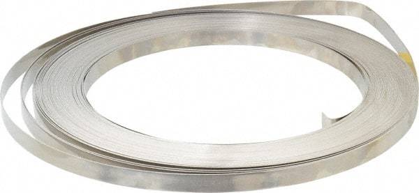 IDEAL TRIDON - Grade 201, Stainless Steel Banding Strap Roll - 1/2" Wide x 0.03" Thick - Americas Tooling