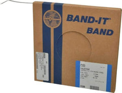 Made in USA - Grade 200 to 300, Stainless Steel Banding Strap Roll - 3/8" Wide x 0.015" Thick - Americas Tooling