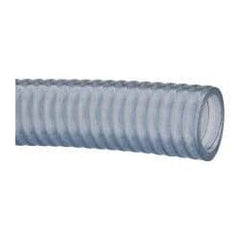 Continental ContiTech - 1" Inside x 1.24" Outside Diam, Food & Beverage Hose - 5" Bend Radius, Clear, 100' Long, 29 Vacuum Rating - Americas Tooling