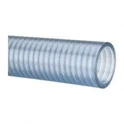 Continental ContiTech - 1-1/2" Inside x 1.78" Outside Diam, Food & Beverage Hose - 6" Bend Radius, Clear, 100' Long, 29 Vacuum Rating - Americas Tooling