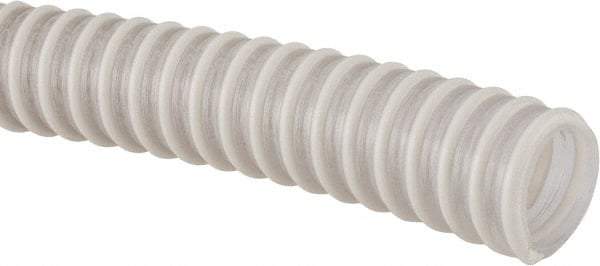 Continental ContiTech - 1" Inside x 1.29" Outside Diam, Food & Beverage Hose - 2" Bend Radius, Clear, 100' Long, 29 Vacuum Rating - Americas Tooling