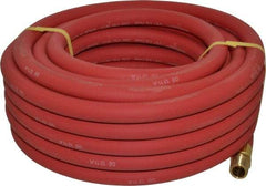 Continental ContiTech - 1/2" ID x 0.838" OD 50' Long Multipurpose Air Hose - MNPT x MNPT Ends, 250 Working psi, -40 to 190°F, 1/2" Fitting, Red - Americas Tooling