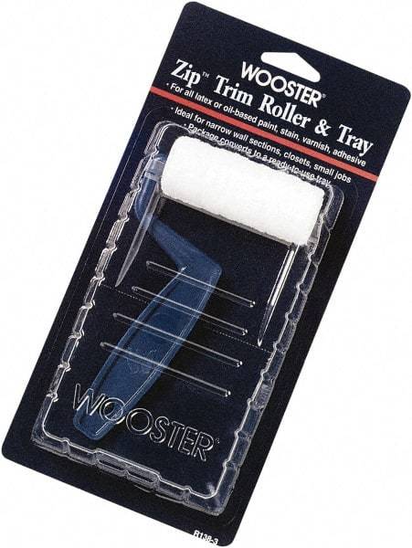 Wooster Brush - Trim Paint Roller Kit - Includes Paint Tray, Roller Cover & Frame - Americas Tooling