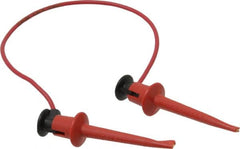 Pomona - Red Electrical Test Equipment Patch Cord - Use with Test Clips - Americas Tooling