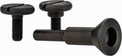 Value Collection - 1/4 & 3/8" Hole, Screw Lock Wheel Mandrel - 2" OAL, 1/4" Max Wheel Width, 1/4" Shank Diam - Americas Tooling