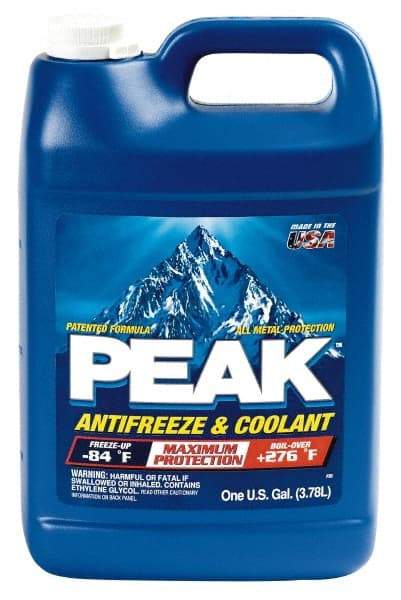 Peak - 1 Gal Antifreeze & Coolant - Ethylene Glycol & Conventional Inhibitors Composition - Americas Tooling