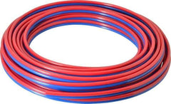 Coilhose Pneumatics - 5/32" ID x 1/4" OD, 50' Long, Polyurethane Tube - Red/Blue, 125 Max psi, 95 Hardness - Americas Tooling