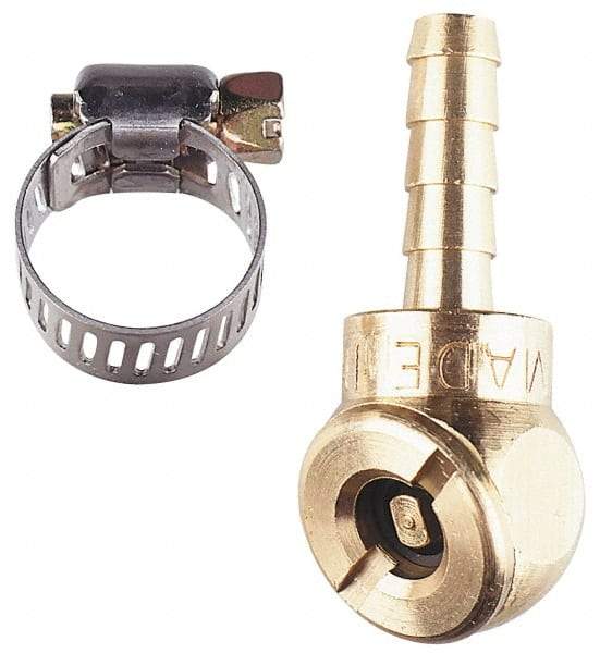 Coilhose Pneumatics - Air Hose Chuck & Worm Drive Clamp - 1/4" Thread - Americas Tooling