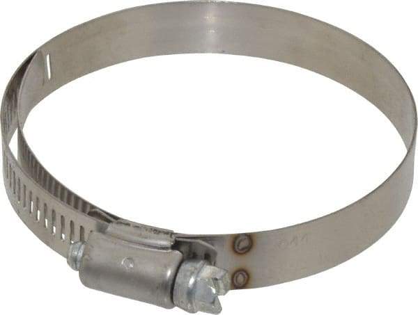 IDEAL TRIDON - SAE Size 44, 2-5/16 to 3-1/4" Diam, Stainless Steel Shielded Worm Drive Clamp - Material Grade 201, Series 613 - Americas Tooling