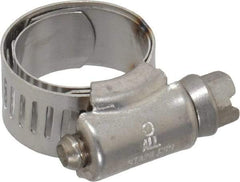 IDEAL TRIDON - SAE Size 6, 1/2 to 7/8" Diam, Stainless Steel Shielded Worm Drive Clamp - Material Grade 301, Series 615 - Americas Tooling