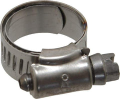 IDEAL TRIDON - SAE Size 8, 5/8 to 1" Diam, Stainless Steel Shielded Worm Drive Clamp - Material Grade 301, Series 615 - Americas Tooling