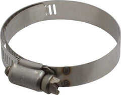 IDEAL TRIDON - SAE Size 32, 1-9/16 to 2-1/2" Diam, Stainless Steel Shielded Worm Drive Clamp - Material Grade 301, Series 615 - Americas Tooling