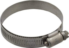 IDEAL TRIDON - SAE Size 36, 1-13/16 to 2-3/4" Diam, Stainless Steel Shielded Worm Drive Clamp - Material Grade 301, Series 615 - Americas Tooling