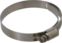 IDEAL TRIDON - SAE Size 44, 2-5/16 to 3-1/4" Diam, Stainless Steel Shielded Worm Drive Clamp - Material Grade 301, Series 615 - Americas Tooling