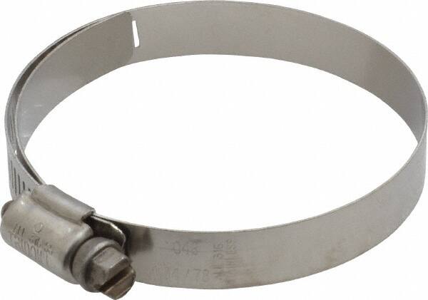 IDEAL TRIDON - SAE Size 48, 2-9/16 to 3-1/2" Diam, Stainless Steel Shielded Worm Drive Clamp - Material Grade 301, Series 615 - Americas Tooling