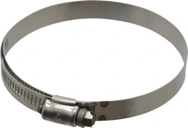 IDEAL TRIDON - SAE Size 56, 3-1/16 to 4" Diam, Stainless Steel Shielded Worm Drive Clamp - Material Grade 301, Series 615 - Americas Tooling