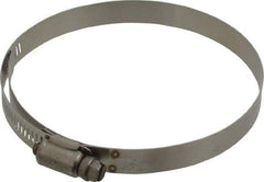 IDEAL TRIDON - SAE Size 60, 3-9/16 to 4-1/4" Diam, Stainless Steel Shielded Worm Drive Clamp - Material Grade 301, Series 615 - Americas Tooling