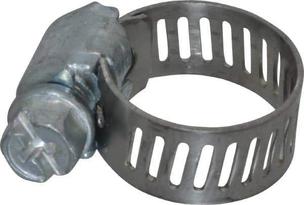 IDEAL TRIDON - SAE Size 4, 5/16 to 5/8" Diam, Carbon Steel Miniature Worm Drive Clamp - 5/16" Wide, Series 300 - Americas Tooling