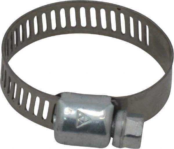 IDEAL TRIDON - SAE Size 12, 9/16 to 1-1/4" Diam, Carbon Steel Miniature Worm Drive Clamp - 5/16" Wide, Series 300 - Americas Tooling