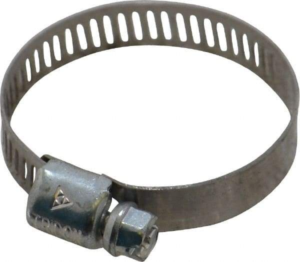 IDEAL TRIDON - SAE Size 16, 11/16 to 1-1/2" Diam, Carbon Steel Miniature Worm Drive Clamp - 5/16" Wide, Series 300 - Americas Tooling