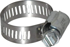 IDEAL TRIDON - SAE Size 12, 9/16 to 1-1/4" Diam, Carbon Steel Worm Drive Clamp - 1/2" Wide, Series 600 - Americas Tooling